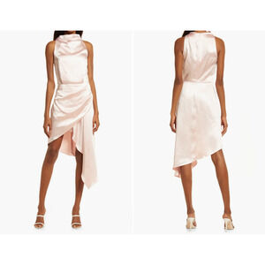 NEW Elliatt Alaia Asymmetric Satin Cocktail Dress Size XS